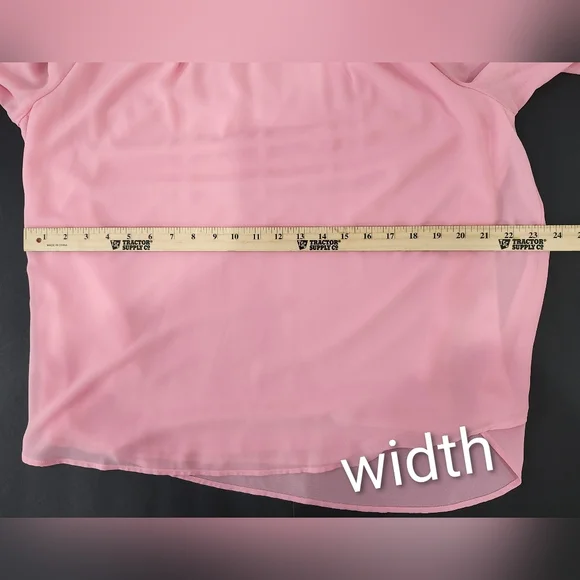 Chic Pink Lace Detail Blouse - Picture 7 of 10